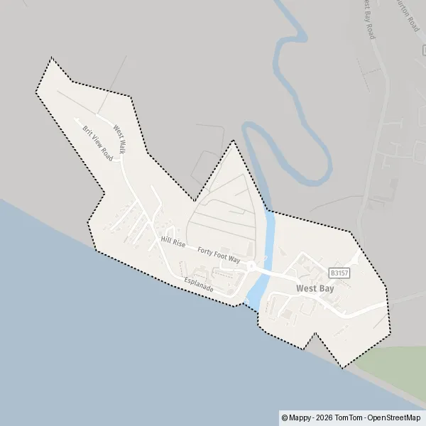 Map West Bay: map of West Bay (DT6 4) and practical information