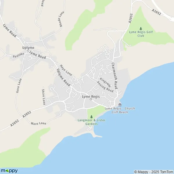 Map Lyme Regis map of Lyme Regis (DT7 3) and practical information