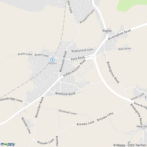 Map Hagley: map of Hagley (DY9 0) and practical information