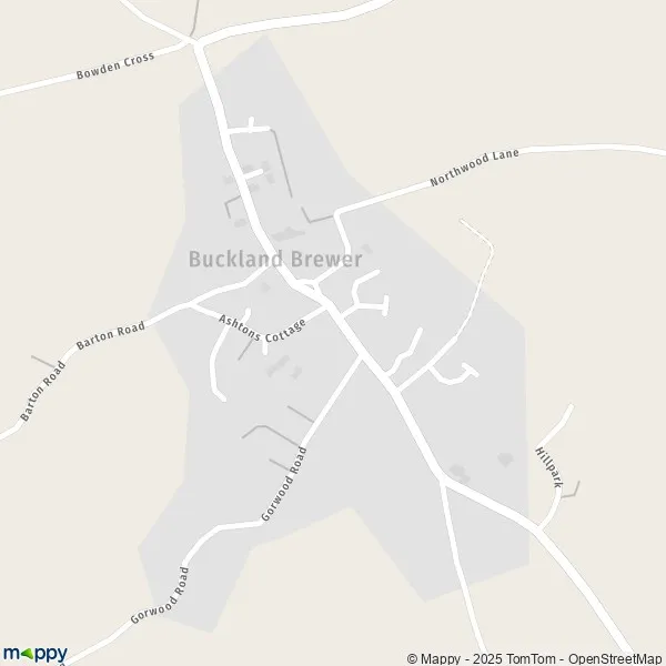 Map Buckland Brewer map of Buckland Brewer (EX39 5) and practical