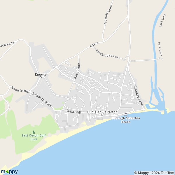 Map Budleigh Salterton Map Of Budleigh Salterton Ex And Practical Information