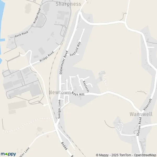 Map Newtown map of Newtown (GL13 9) and practical information