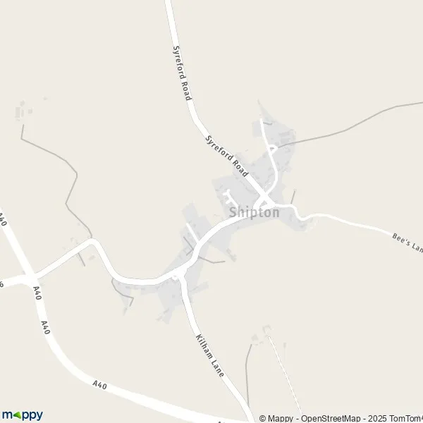 Map Shipton map of Shipton (GL54 4) and practical information