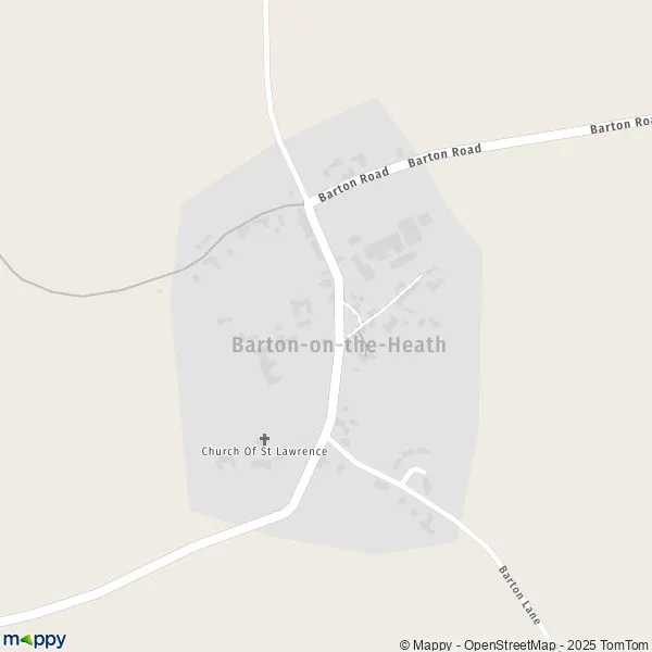 Map BartonontheHeath map of BartonontheHeath (GL56 0) and