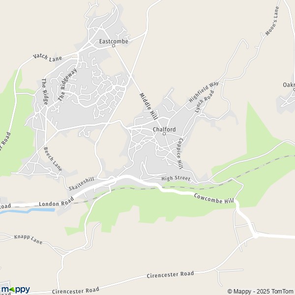 Map Chalford: map of Chalford (GL6 8) and practical information