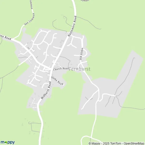 Map Fernhurst map of Fernhurst (GU27 3) and practical information