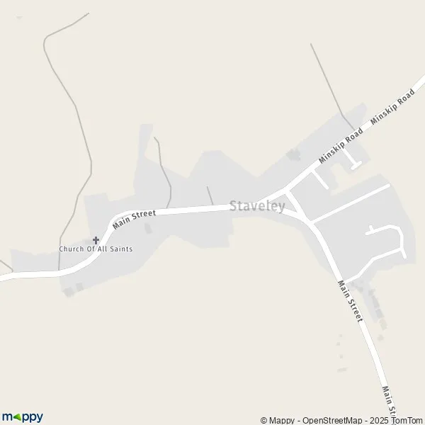 Map Staveley map of Staveley (HG5 9) and practical information