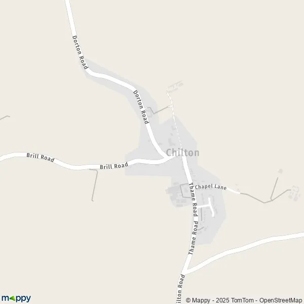 Map Chilton map of Chilton (HP18 9) and practical information