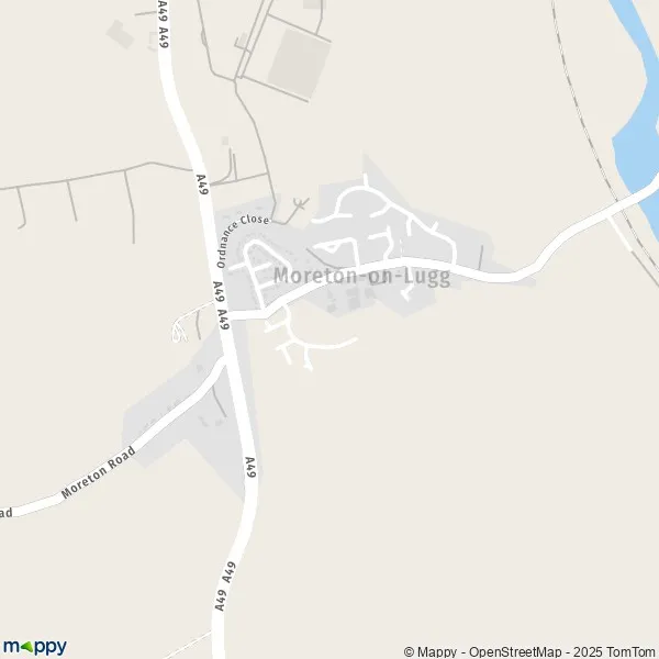 Map Moreton on Lugg map of Moreton on Lugg (HR4 8) and practical