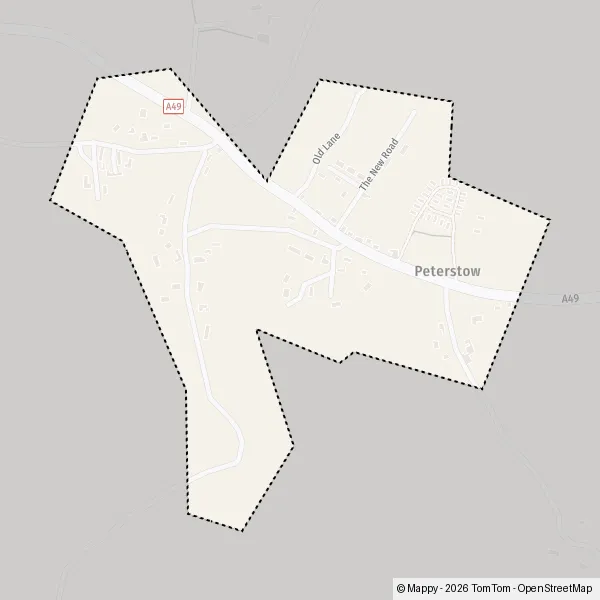 Map Peterstow: map of Peterstow (HR9 6) and practical information