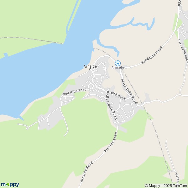 Map Arnside: map of Arnside (LA5 0) and practical information