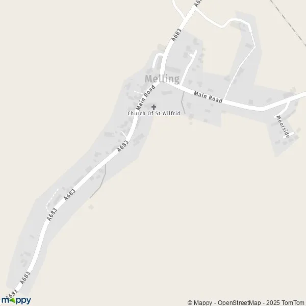 Map Melling map of Melling (LA6 2) and practical information