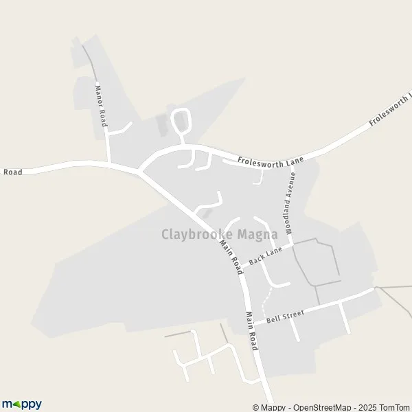 Map Claybrooke Magna map of Claybrooke Magna (LE17 5) and practical