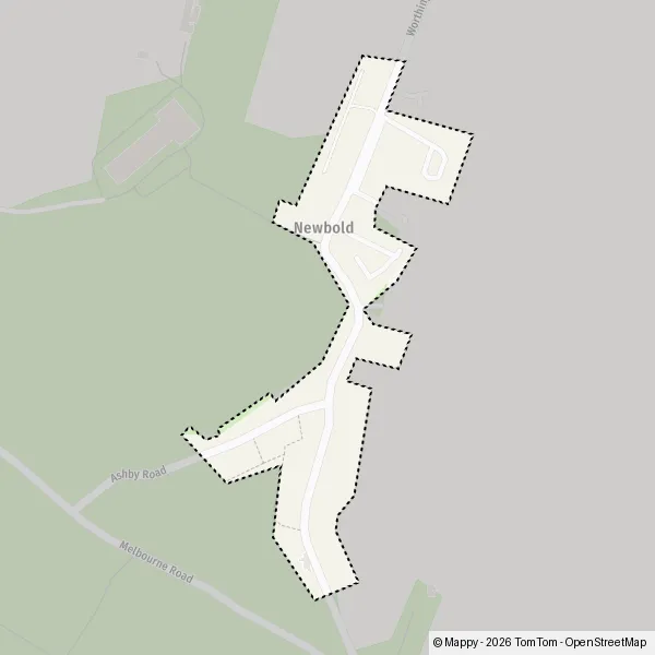 Map Newbold: map of Newbold (LE67 8) and practical information