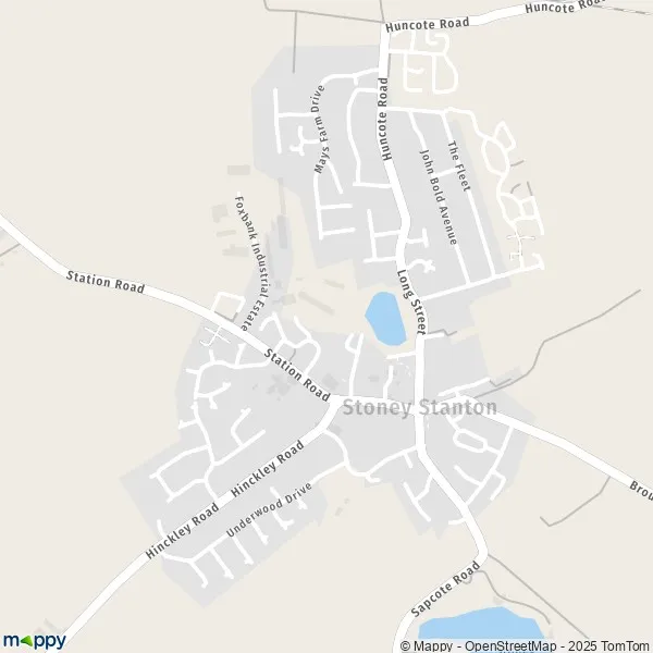 Map Stoney Stanton map of Stoney Stanton (LE9 4) and practical information