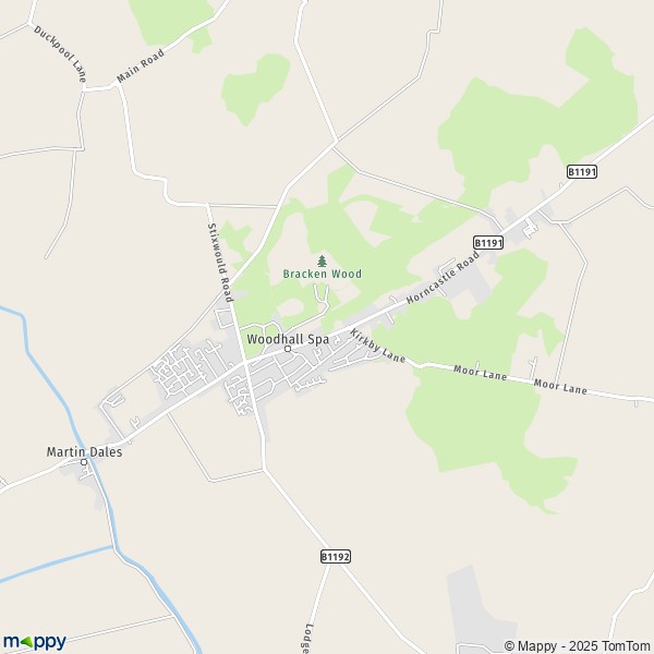 Map Woodhall Spa: map of Woodhall Spa (LN10 6) and practical information