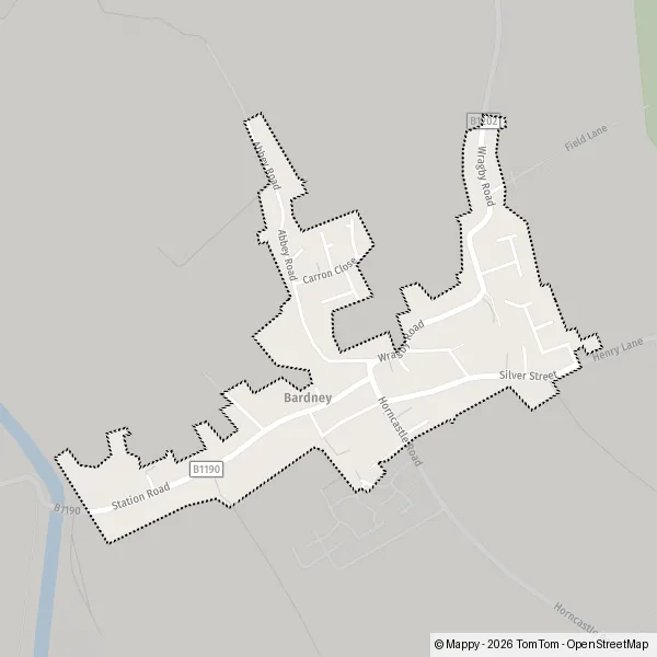 Map Bardney: map of Bardney (LN3 5) and practical information