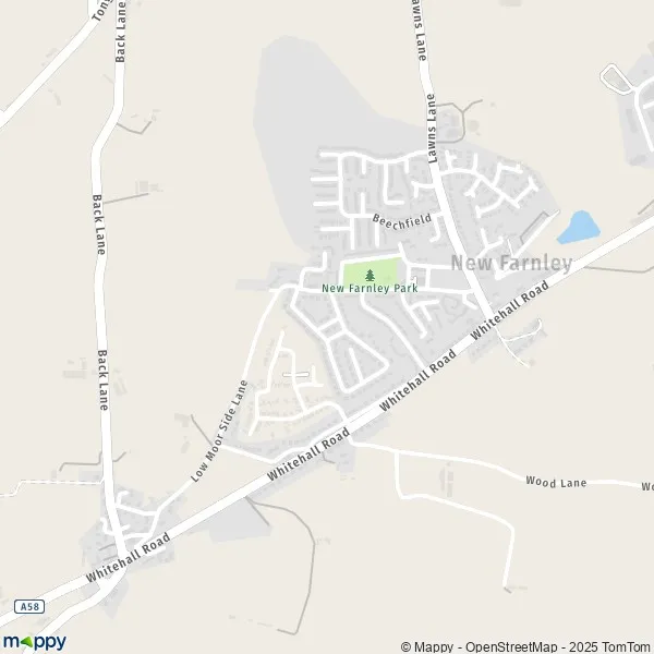 Map New Farnley map of New Farnley (LS12 5) and practical information