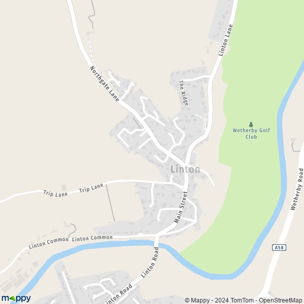 Map Linton: map of Linton (LS22 4) and practical information