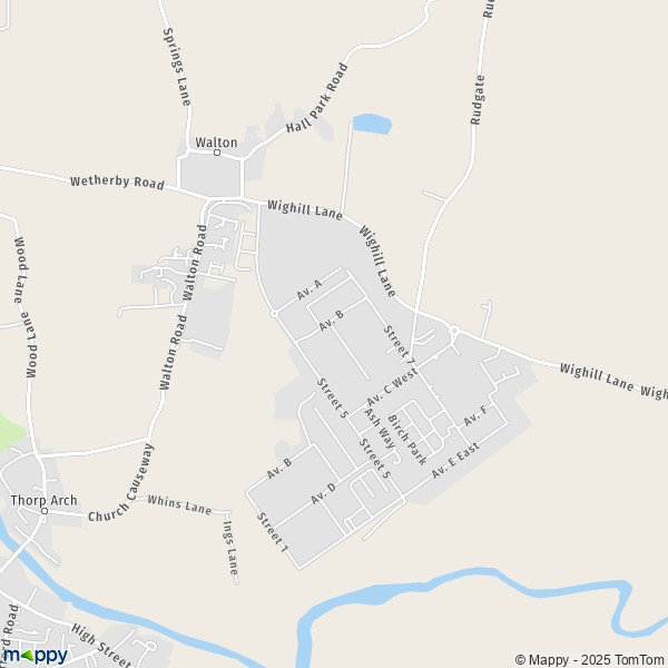 Map Walton: map of Walton (LS23 7) and practical information