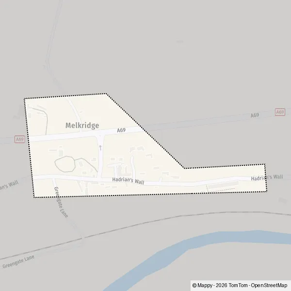 Map Melkridge: map of Melkridge (NE49 0) and practical information