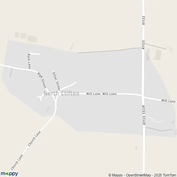 Map North Clifton map of North Clifton (NG23 7) and practical information