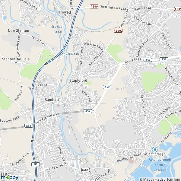 Map Stapleford map of Stapleford (NG9 7) and practical information