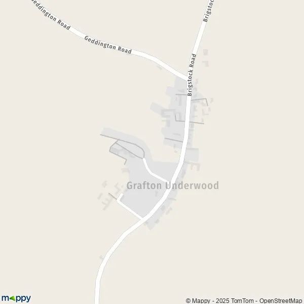 Map Grafton Underwood map of Grafton Underwood (NN14 3) and practical