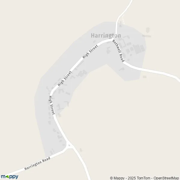 Map Harrington map of Harrington (NN6 9) and practical information