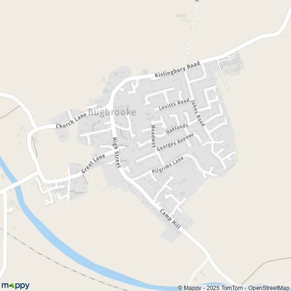 Map Bugbrooke map of Bugbrooke (NN7 3) and practical information