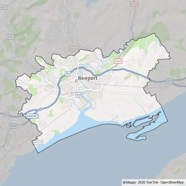 Map Newport: map of Newport (NP10 8TW) and practical information