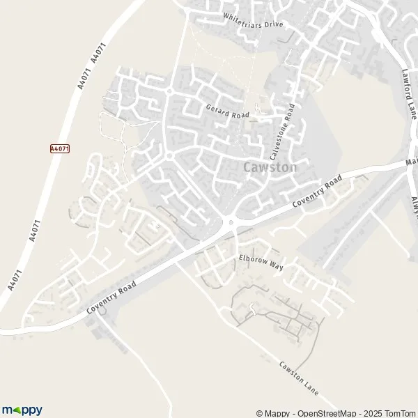 Map Cawston map of Cawston (NR10 4) and practical information