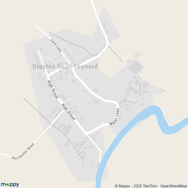 Map Drayton Saint Leonard map of Drayton Saint Leonard (OX10 7) and