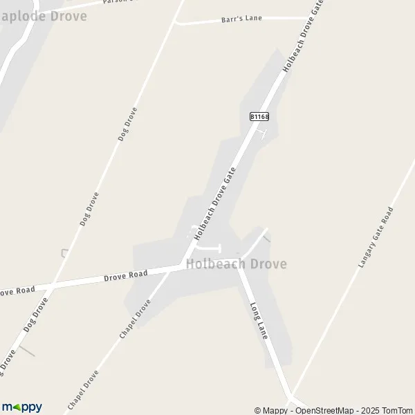 Map Holbeach Drove map of Holbeach Drove (PE12 0) and practical