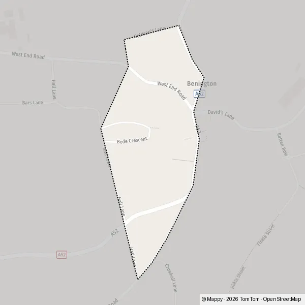 Map Benington: map of Benington (PE22 0) and practical information