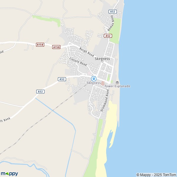 Map Skegness: map of Skegness (PE25 2) and practical information