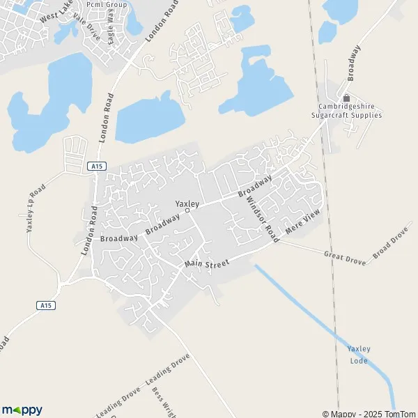 Map Yaxley map of Yaxley (PE7 3) and practical information