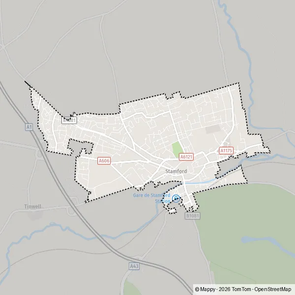 Map Stamford: map of Stamford (PE9 2) and practical information