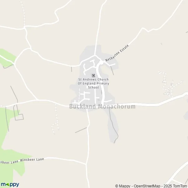 Map Buckland Monachorum map of Buckland Monachorum (PL20 7) and