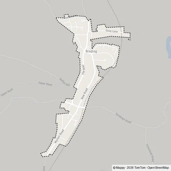 Map Brading: map of Brading (PO36 0) and practical information