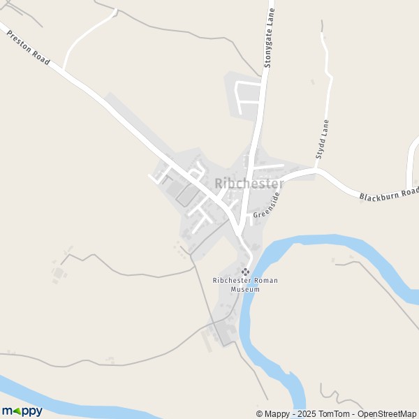 Map Ribchester: map of Ribchester (PR3 3) and practical information