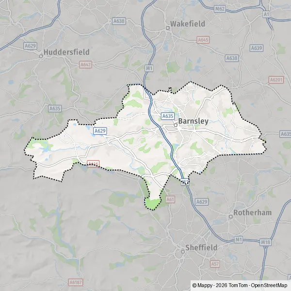 Map Barnsley: map of Barnsley (S75 3) and practical information
