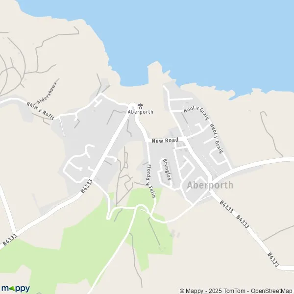 Map Aberporth map of Aberporth (SA43 2) and practical information