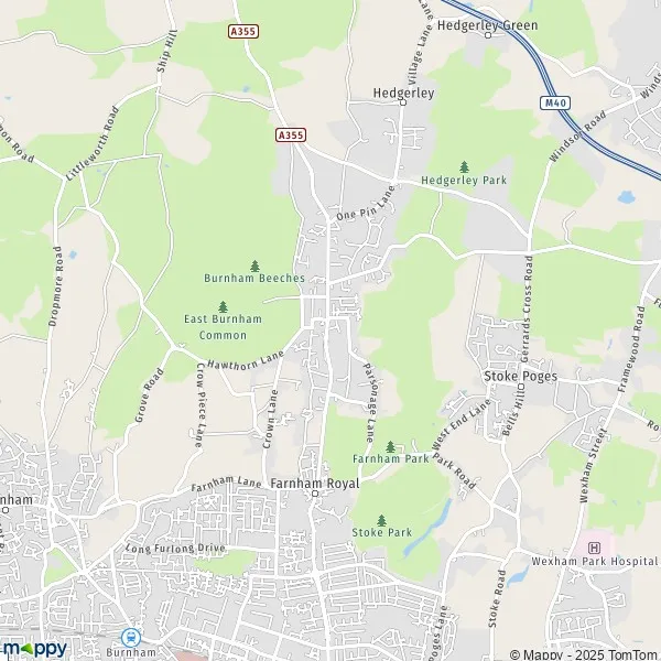 Map Farnham Royal map of Farnham Royal (SL2 3) and practical information