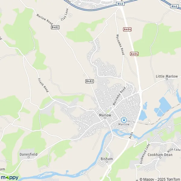 Map Marlow map of Marlow (SL7 1) and practical information