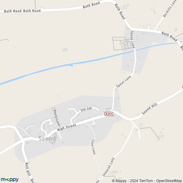 Map Seend: map of Seend (SN12 6) and practical information