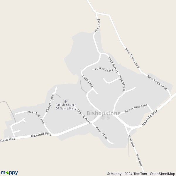 Map Bishopstone: map of Bishopstone (SN6 8) and practical information