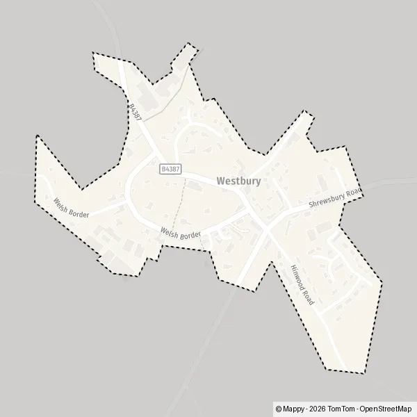 Map Westbury: map of Westbury (SY5 9) and practical information