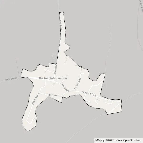 Map Norton Sub Hamdon: map of Norton Sub Hamdon (TA14 6) and practical ...