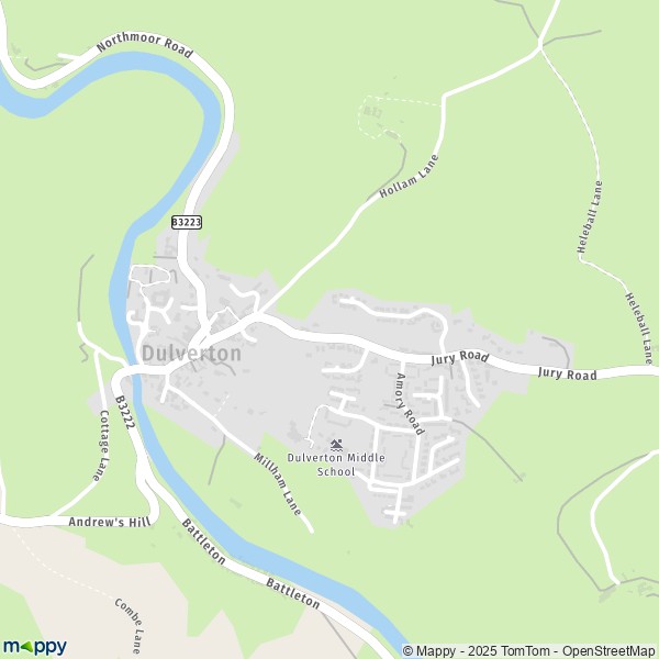 Map Dulverton: map of Dulverton (TA22 9) and practical information